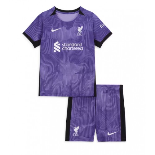 Dětský Fotbalový dres Liverpool 2023-24 Třetí Krátký Rukáv (+ trenýrky)